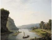 VERMEULEN Eugene On The River By A Dutch Town VERMEULEN Eugene On The River By A Dutch Town