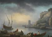 VERNET Joseph An Italian Harbor Scene In The Morning Fog VERNET Joseph An Italian Harbor Scene In The Morning Fog
