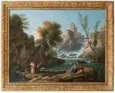 VERNET Joseph Capriccio Mit Blick Auf Einen Wasserfall VERNET Joseph Capriccio Mit Blick Auf Einen Wasserfall