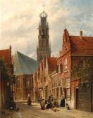 VERTIN Petrus Gerardus View Of The Bakenesser-tower In Haarlem VERTIN Petrus Gerardus View Of The Bakenesser-tower In Haarlem