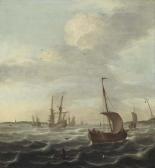 VERWER de Justus Marine With Sailing Ships. VERWER de Justus Marine With Sailing Ships.