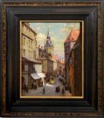VETTER Charles Guy Straßenszene Am Belebten Petersplatz In Alt-münchen VETTER Charles Guy Straßenszene Am Belebten Petersplatz In Alt-münchen