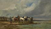 VEYRASSAT Jules Jacques Men With Draught Horses VEYRASSAT Jules Jacques Men With Draught Horses
