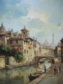 VICARETTI Amerigo Canal Animé À Venise VICARETTI Amerigo Canal Animé À Venise