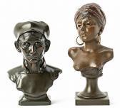 VILLANIS Emanuel Young Arab Woman And Old Chinese Man VILLANIS Emanuel Young Arab Woman And Old Chinese Man