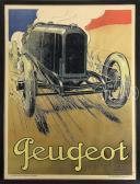 VINCENT René Tthe Great Peugeot Racing Car At Speed With Noted Champion "georges Boillot" At The Wheel. VINCENT René Tthe Great Peugeot Racing Car At Speed With Noted Champion "georges Boillot" At The Wheel.