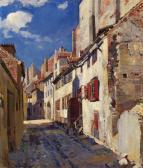 VINOGRADOV Sergei Arsenevich Old Riga. Trokshnju Street VINOGRADOV Sergei Arsenevich Old Riga. Trokshnju Street