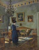VINOGRADOV Sergei Arsenevich Young Woman Reading VINOGRADOV Sergei Arsenevich Young Woman Reading