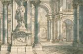 VISENTINI Antonio Architekturzeichnung. VISENTINI Antonio Architekturzeichnung.