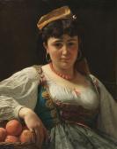 VITO D'ANCONA Marchande D'oranges; Costume Sicilien VITO D'ANCONA Marchande D'oranges; Costume Sicilien
