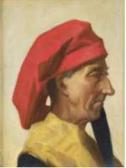 VITO D'ANCONA Ritratto D'uomo In Costume Del Quattrocento VITO D'ANCONA Ritratto D'uomo In Costume Del Quattrocento