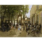 VOIRIN Léon Joseph The Terrace Of The Café Du Glacier, Place Stanislas, Nancy VOIRIN Léon Joseph The Terrace Of The Café Du Glacier, Place Stanislas, Nancy