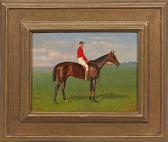VOLKERS Emil Jockey Zu Pferde Seltenes Jockey-motiv Des Für Seine Lebendigen Pferdedarstellungen Bekannten Tiermalers VOLKERS Emil Jockey Zu Pferde Seltenes Jockey-motiv Des Für Seine Lebendigen Pferdedarstellungen Bekannten Tiermalers