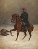 VOLKERS Emil Preussischer Soldat Zu Pferd Im Bittersten Winter VOLKERS Emil Preussischer Soldat Zu Pferd Im Bittersten Winter