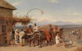 VOLKERS Emil Rural Romanian Population With Buffalo-drawn Wagon VOLKERS Emil Rural Romanian Population With Buffalo-drawn Wagon