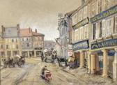 VOLLBEHR Ernst Ansicht Eines Marktplatzes In Nordfrankreich VOLLBEHR Ernst Ansicht Eines Marktplatzes In Nordfrankreich
