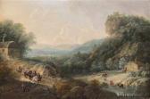 VOLLERDT Johann Christian Fernblick In Eine Idealisierte Flusslandschaft Mit Burgen VOLLERDT Johann Christian Fernblick In Eine Idealisierte Flusslandschaft Mit Burgen