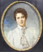 von ANGELI Heinrich, Baron Shoulder Length Portrait Of An Aristocratic Lady von ANGELI Heinrich, Baron Shoulder Length Portrait Of An Aristocratic Lady