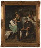 von DEFREGGER Franz ''der Zitherspieler'', Zither Player In A Bavarian Interior Scene von DEFREGGER Franz ''der Zitherspieler'', Zither Player In A Bavarian Interior Scene