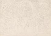 VON FUHRICH Josef Design For A Fresco With A Holy Family VON FUHRICH Josef Design For A Fresco With A Holy Family