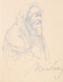 VON MUNKACSY Mihaly Porträttstudie VON MUNKACSY Mihaly Porträttstudie