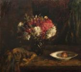 VON MUNKACSY Mihaly Still Life With Red And White Flowers VON MUNKACSY Mihaly Still Life With Red And White Flowers