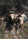 VON ZUGEL Heinrich Johann Farmer With Cows VON ZUGEL Heinrich Johann Farmer With Cows