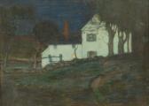 VOORHEES Clark Greenwood Connecticut Homestead At Twilight VOORHEES Clark Greenwood Connecticut Homestead At Twilight
