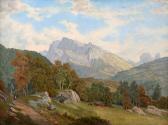 WACHSMANN Bedrich Romantic Landscape With Staffage WACHSMANN Bedrich Romantic Landscape With Staffage