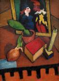 WACKER Rudolf Stilleben Mit Rotem Buch WACKER Rudolf Stilleben Mit Rotem Buch