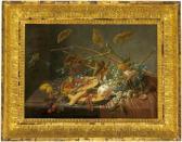 WAERDIGH Dominicus Gottfried Natura Morta Con Un Melone WAERDIGH Dominicus Gottfried Natura Morta Con Un Melone
