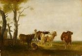 WAGENBAUER Max Joseph Cowherd With His Cattle WAGENBAUER Max Joseph Cowherd With His Cattle