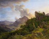 WAGENBAUER Max Joseph Mountain Landscape Near Oberaudorf With Inntal WAGENBAUER Max Joseph Mountain Landscape Near Oberaudorf With Inntal