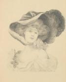 WAGNER Hugh Franck Lady In Plumed Hat WAGNER Hugh Franck Lady In Plumed Hat