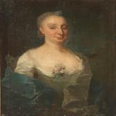 WAHL Johann Salomon Portrait Of Anna Mangor, Née Sauerin WAHL Johann Salomon Portrait Of Anna Mangor, Née Sauerin