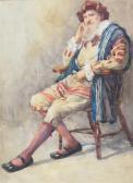WALKER E.A. Studies Of A Man In 16th Century Dress WALKER E.A. Studies Of A Man In 16th Century Dress