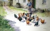 WALKER Ella May Feeding The Chickens WALKER Ella May Feeding The Chickens