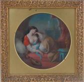 WALKER John Eaton A Musical Odalisque Sleeping By A Window WALKER John Eaton A Musical Odalisque Sleeping By A Window
