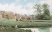 WALKER Robert Hollands Haddon Hall And The River Wye WALKER Robert Hollands Haddon Hall And The River Wye