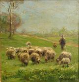 WALL Bryan A. Grazing Sheep WALL Bryan A. Grazing Sheep