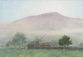 WALMSLEY H. Mountain Landscape With Sheep And Farm Buildings WALMSLEY H. Mountain Landscape With Sheep And Farm Buildings