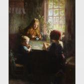 WALTENSPERGER Charles E. Children At Breakfast WALTENSPERGER Charles E. Children At Breakfast