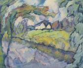 WALTER-KURAU Johannes Cottage By The River Signed And Dated 'walter Kurau./20.' Oil On Canvas 19¾ X 23½ In. Painted In 1920 WALTER-KURAU Johannes Cottage By The River Signed And Dated 'walter Kurau./20.' Oil On Canvas 19¾ X 23½ In. Painted In 1920
