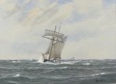 WALTERS George Stanfield Sailing Boats At Sea WALTERS George Stanfield Sailing Boats At Sea