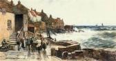 WANE Richard Fisherfolk With Their Catch In A Scottish Port, An Onshorebreeze WANE Richard Fisherfolk With Their Catch In A Scottish Port, An Onshorebreeze