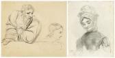 WARD James A Sheet Of Figure Studies WARD James A Sheet Of Figure Studies