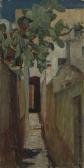 WATERHOUSE John William A Street In Capri WATERHOUSE John William A Street In Capri