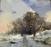 WATERLOO Joannes Petrus A Snow Covered Forest Path WATERLOO Joannes Petrus A Snow Covered Forest Path