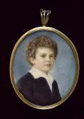 WATERS F. Boyd A Young Boy, Wearing Royal Blue Coat And White Chemise. WATERS F. Boyd A Young Boy, Wearing Royal Blue Coat And White Chemise.