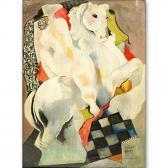 WATSON Elizabeth V. Taylor Female Nude On White Horse WATSON Elizabeth V. Taylor Female Nude On White Horse